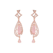 Opal Touch - Pastel Pink Stud Earrings - Earrings