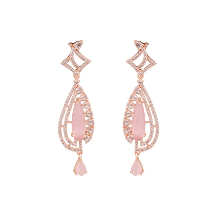 Opal Touch - Pastel Pink Stud Earrings - Earrings