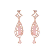 Opal Touch - Pastel Pink Stud Earrings - Earrings