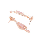 Opal Touch - Pastel Pink Stud Earrings - Earrings