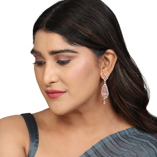 Opal Touch - Pastel Pink Stud Earrings - Earrings