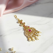 Pearl Dewdrop Red - White Tika - Opal Touch
