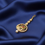 Pearl Elegance Gold Plated Tika - Opal Touch