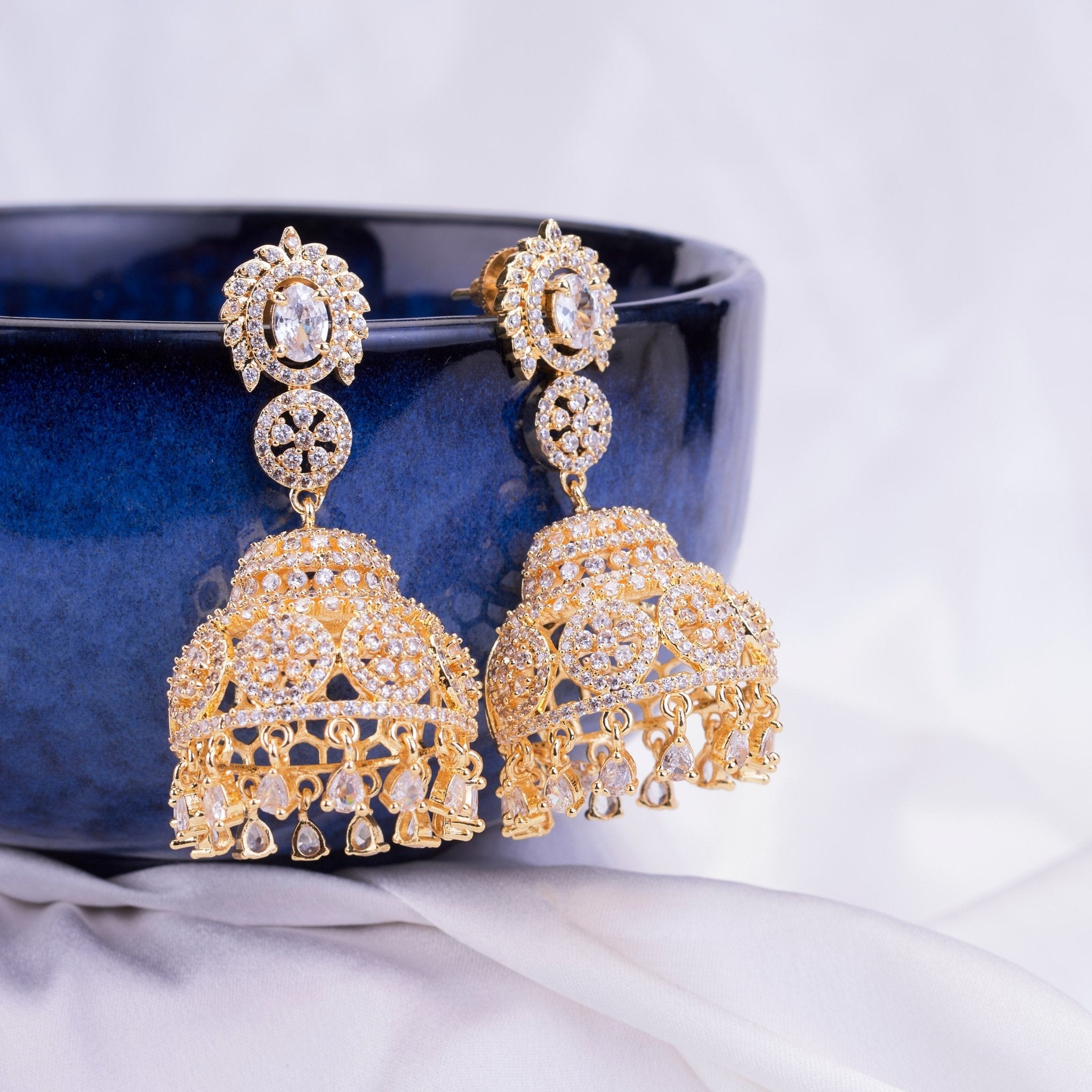 Opal Touch - Pearl Glow Jhumka - Jhumka