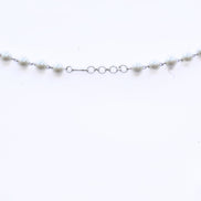 Necklace - Pearl Mirage Rhodium Plated Necklace - Opal Touch