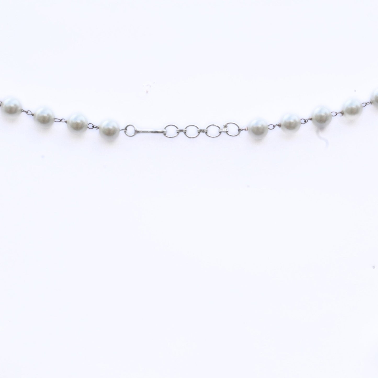 Necklace - Pearl Mirage Rhodium Plated Necklace - Opal Touch