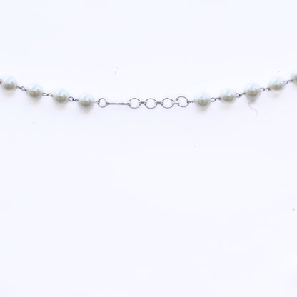 Necklace - Pearl Mirage Rhodium Plated Necklace - Opal Touch