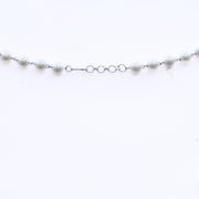 Necklace - Pearl Mirage Rhodium Plated Necklace - Opal Touch