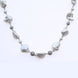 Necklace - Pearl Mirage Rhodium Plated Necklace - Opal Touch
