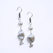 Necklace - Pearl Mirage Rhodium Plated Necklace - Opal Touch