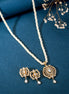 Necklace - Pearl Pendant and Earring Set - Opal Touch