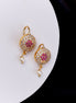 Earrings - Pearl Petals Gold Plated Earrings - Opal Touch