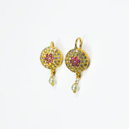 Earrings - Pearl Petals Gold Plated Earrings - Opal Touch