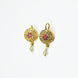Earrings - Pearl Petals Gold Plated Earrings - Opal Touch
