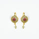 Earrings - Pearl Petals Gold Plated Earrings - Opal Touch