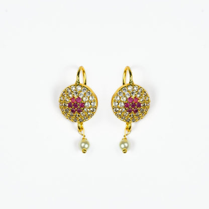 Earrings - Pearl Petals Gold Plated Earrings - Opal Touch