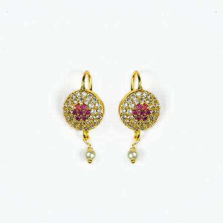 Earrings - Pearl Petals Gold Plated Earrings - Opal Touch