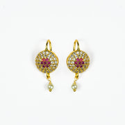 Earrings - Pearl Petals Gold Plated Earrings - Opal Touch