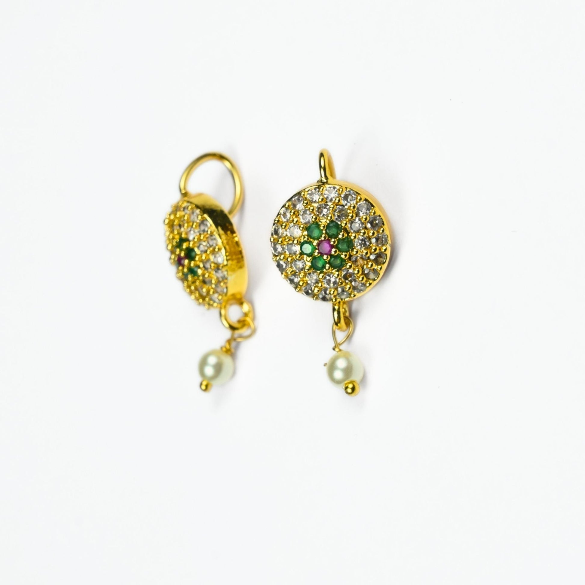 Earrings - Pearl Petals Gold Plated Earrings - Opal Touch