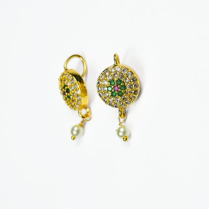 Earrings - Pearl Petals Gold Plated Earrings - Opal Touch