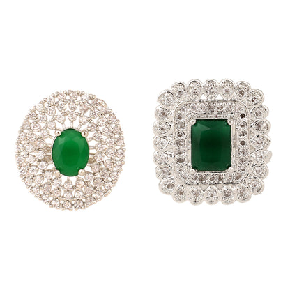 Opal Touch - Pearl Whisper Brass Ring - Ring