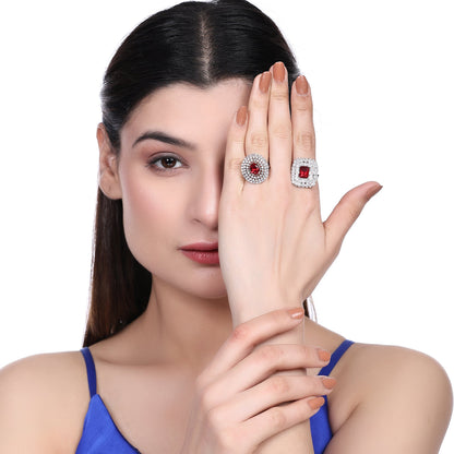 Opal Touch - Pearl Whisper Brass Ring - Ring