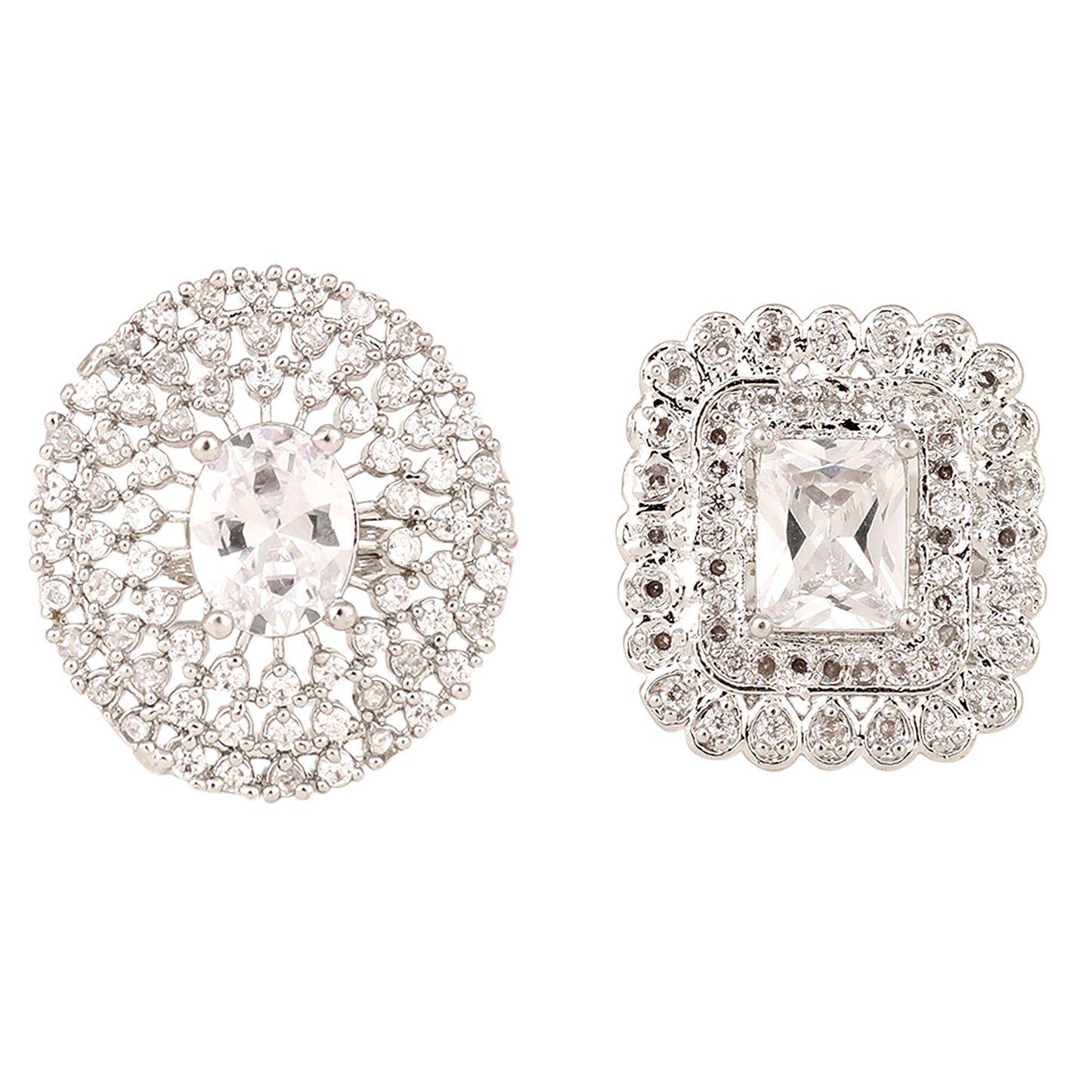 Opal Touch - Pearl Whisper Brass Ring - Ring