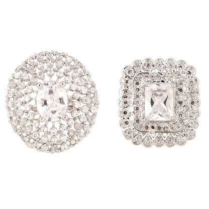 Opal Touch - Pearl Whisper Brass Ring - Ring