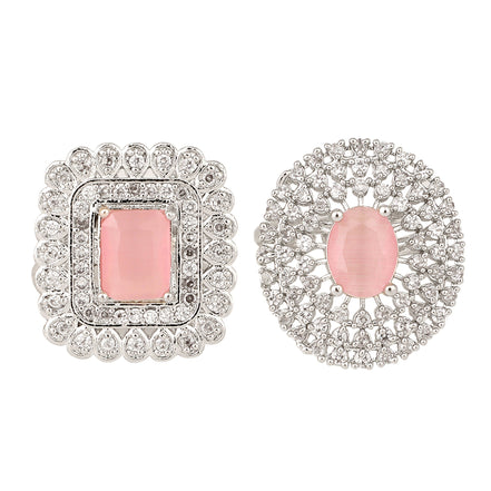 Opal Touch - Pearl Whisper Brass Ring - Ring