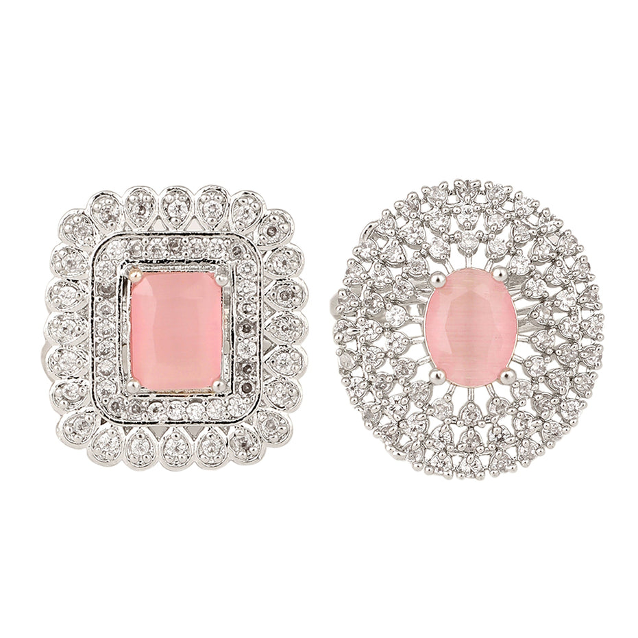 Opal Touch - Pearl Whisper Brass Ring - Ring
