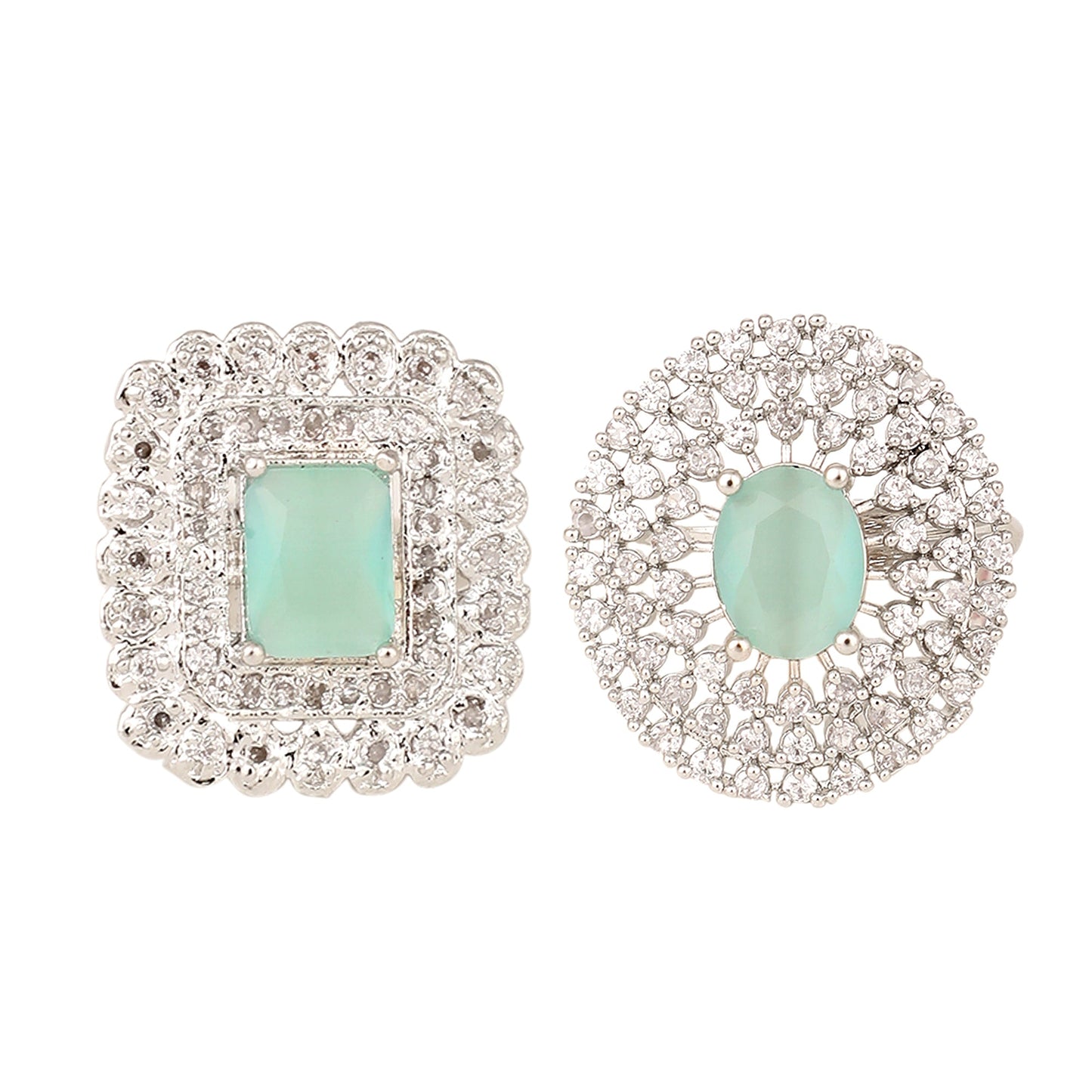 Opal Touch - Pearl Whisper Brass Ring - Ring