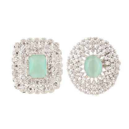 Opal Touch - Pearl Whisper Brass Ring - Ring