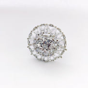 Opal Touch - Pearl's Radiance Rhodium Ring - Ring