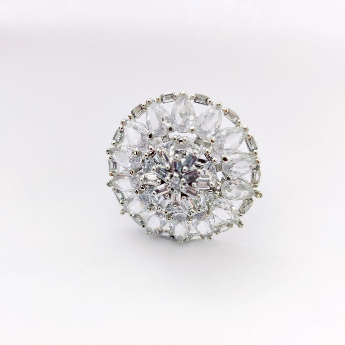 Opal Touch - Pearl's Radiance Rhodium Ring - Ring