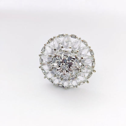 Opal Touch - Pearl's Radiance Rhodium Ring - Ring