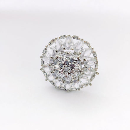 Opal Touch - Pearl's Radiance Rhodium Ring - Ring