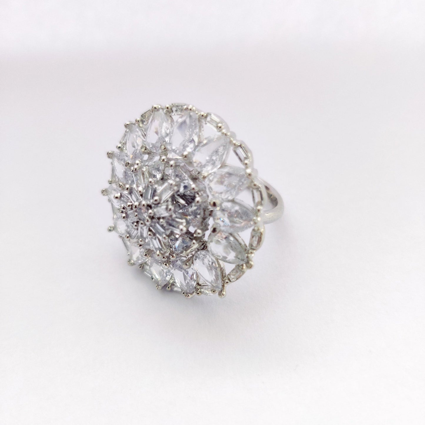 Opal Touch - Pearl's Radiance Rhodium Ring - Ring