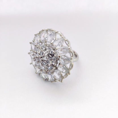 Opal Touch - Pearl's Radiance Rhodium Ring - Ring