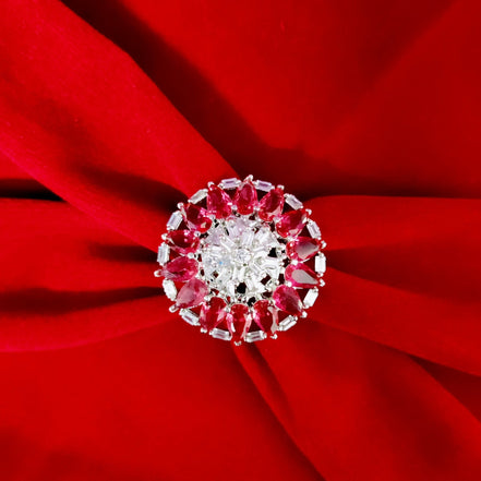 Opal Touch - Pearl's Radiance Rhodium Ring - Ring