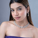 Necklace - Petal Whisper Rhodium Necklace - Opal Touch