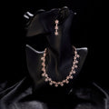 Necklace - Petal Whisper Rose Gold Necklace - Opal Touch