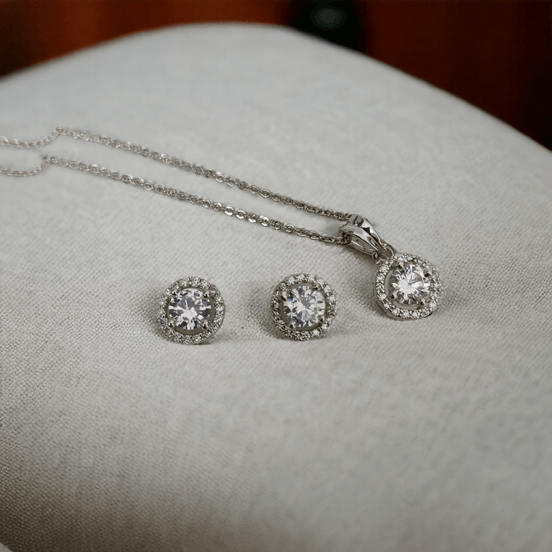 Opal Touch - Playful Rhodium Locket Set with Star Charm - Locket Set