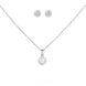 Opal Touch - Playful Rhodium Locket Set with Star Charm - Locket Set