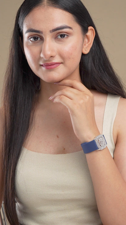 Vibe Rhodium Band Bracelet