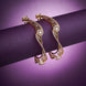 Opal Touch - Pristine Curly Studded Gold Bangles (Pack of 2) - Bangles