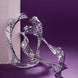 Opal Touch - Pristine Curly Studded Rhodium Bangles (Pack of 2) - Bangles