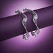 Opal Touch - Pristine Curly Studded Rhodium Bangles (Pack of 2) - Bangles
