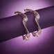 Opal Touch - Pristine Curly Studed Rose Gold Bangles (Pack of 2) - Bangles