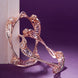 Opal Touch - Pristine Curly Studed Rose Gold Bangles (Pack of 2) - Bangles
