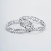 Opal Touch - Pure Elegance Rhodium Bangles Set (Pack of 2) - Bangles